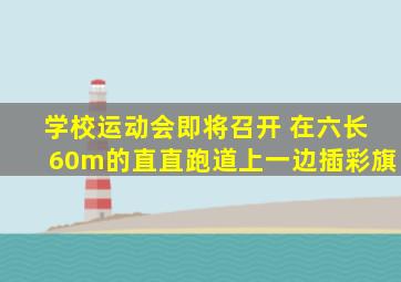 学校运动会即将召开 在六长60m的直直跑道上一边插彩旗